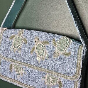 Made in India Handcrafted Beaded Turtle Shoulder Bag